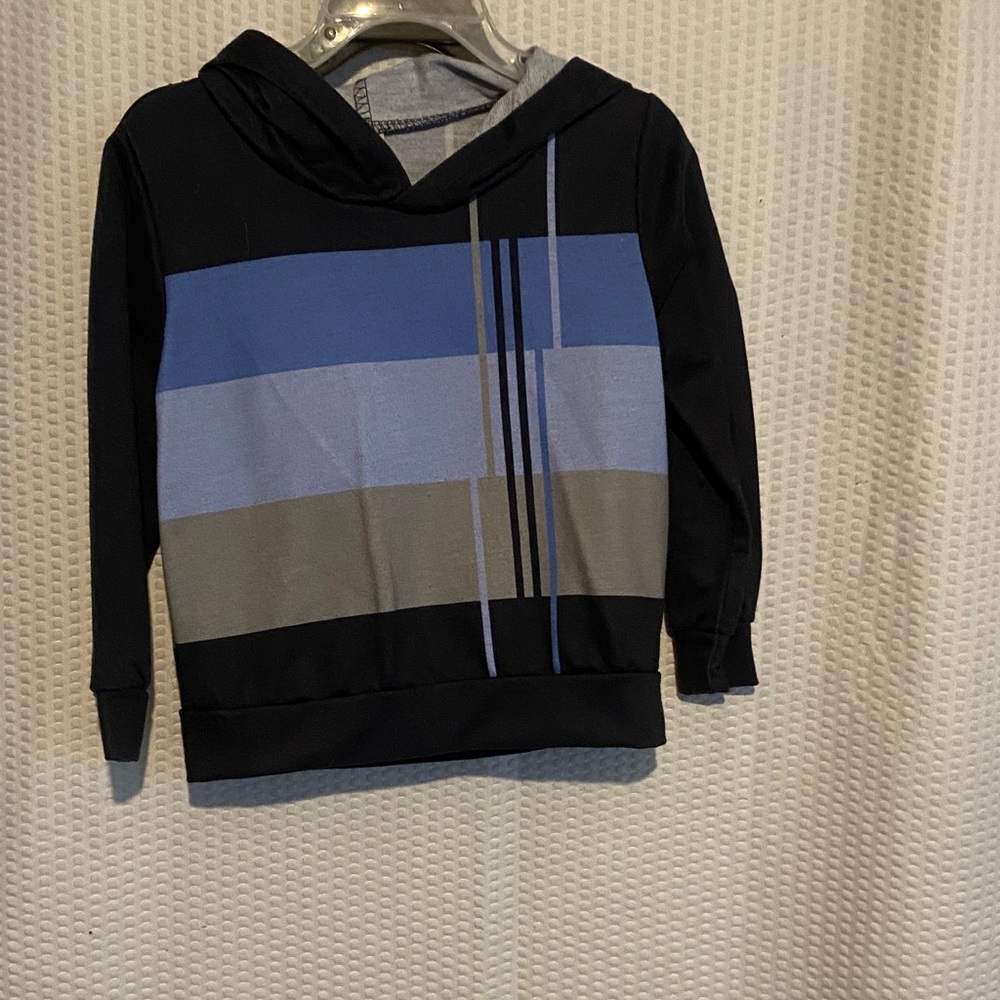 KidsBlack and Blue Striped Sweater and pants